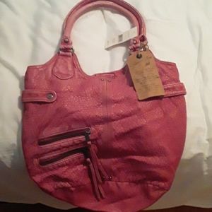 Pink shoulder bag